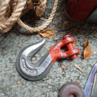 Variety of Automotive needs, hitch, balls, chain, chain binder and more