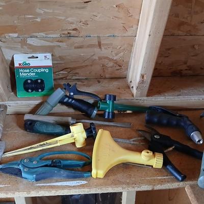 Yard & Garden tools and garden hose attachments
