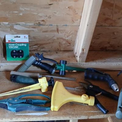 Yard & Garden tools and garden hose attachments