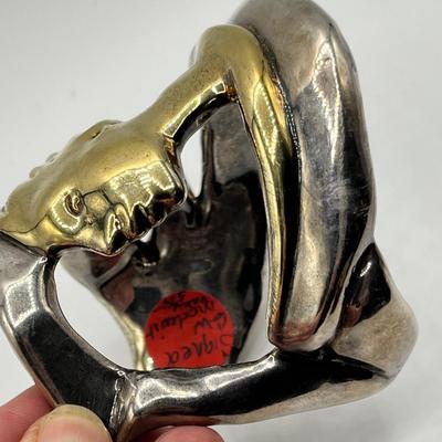 Lot 489 Sterling Electro Form Bracelet