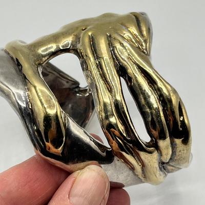 Lot 489 Sterling Electro Form Bracelet