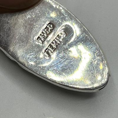 Lot 492 Sterling pendants w/ stones