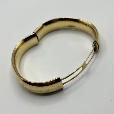 Lot 493 Antique Gold Filled Bangle Bracelet