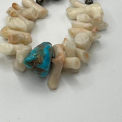 Lot 499 NA Stick Coral Necklace