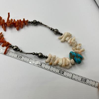 Lot 499 NA Stick Coral Necklace