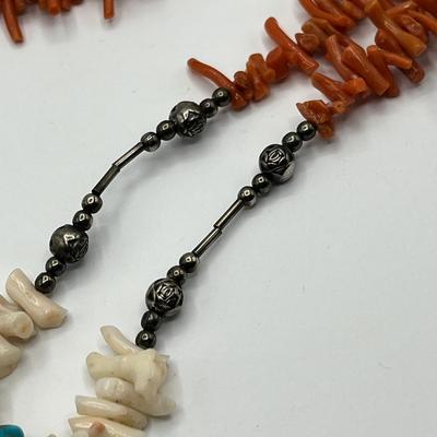 Lot 499 NA Stick Coral Necklace