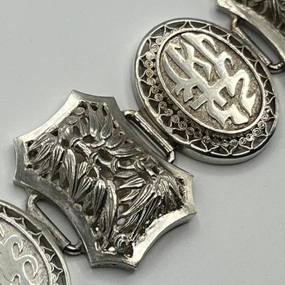 Lot 503 Chinese Sterling Silver Bracelet