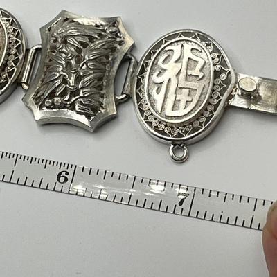 Lot 503 Chinese Sterling Silver Bracelet