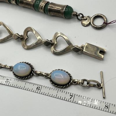 Lot 506 Sterling Silver Mexican Bracelets