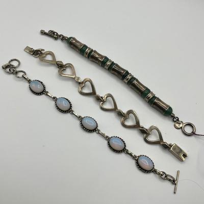 Lot 506 Sterling Silver Mexican Bracelets