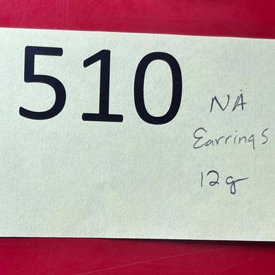 Lot 510 NA Sterling Earrings