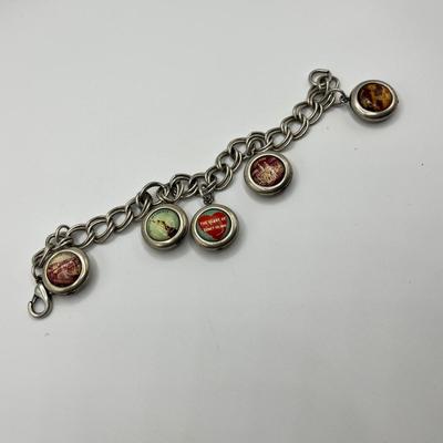 Lot 511 Sterling Charm bracelet