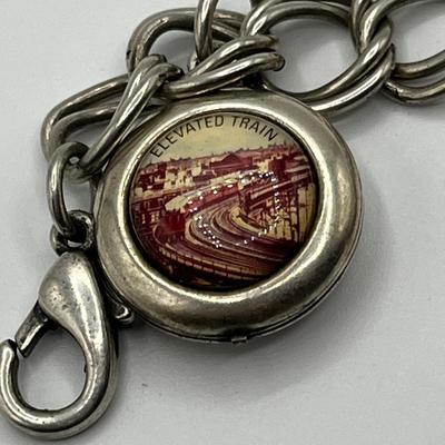 Lot 511 Sterling Charm bracelet