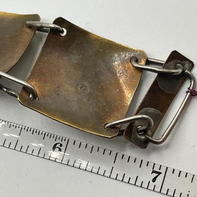 Lot 512 Sterling on Copper Bracelet