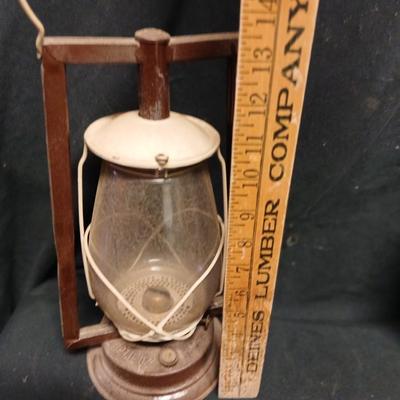 Vintage kerosene lantern marked Dietz New York Victor