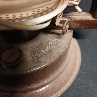 Vintage kerosene lantern marked Dietz New York Victor