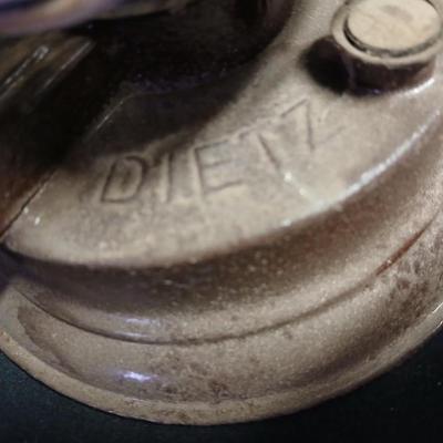 Vintage kerosene lantern marked Dietz New York Victor