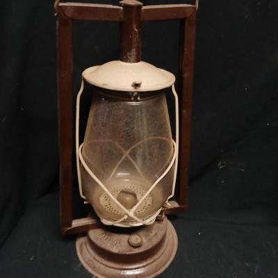 Vintage kerosene lantern marked Dietz New York Victor