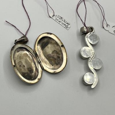 Lot 513 Sterling Pendants