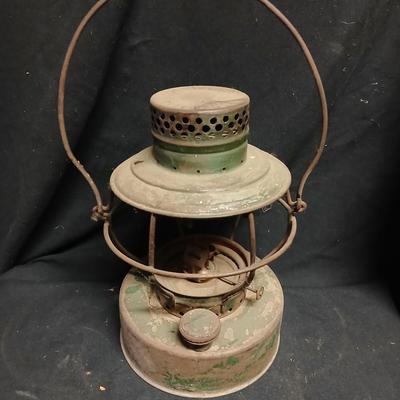 Vintage kerosene lantern marked Handlan USA Property of Denver Water Dept.