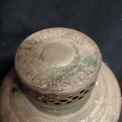 Vintage kerosene lantern marked Handlan USA Property of Denver Water Dept.