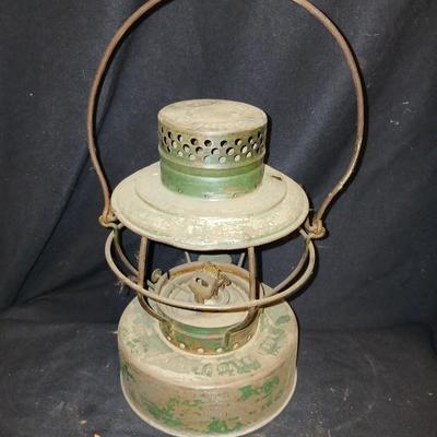 Vintage kerosene lantern marked Handlan USA Property of Denver Water Dept.