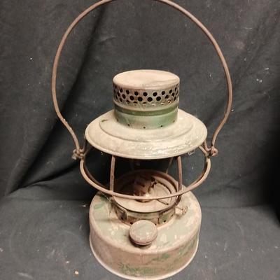 Vintage kerosene lantern marked Handlan USA Property of Denver Water Dept.