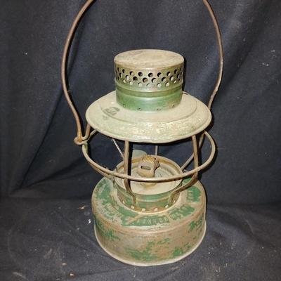 Vintage kerosene lantern marked Handlan USA Property of Denver Water Dept.