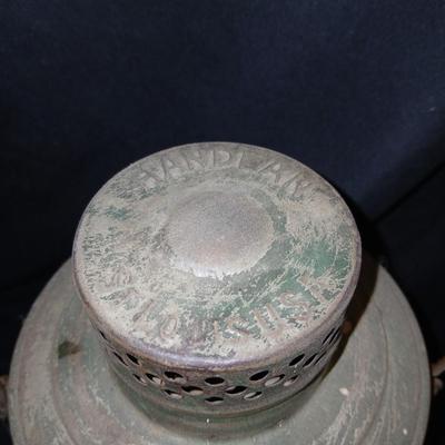 Vintage kerosene lantern marked Handlan USA Property of Denver Water Dept.