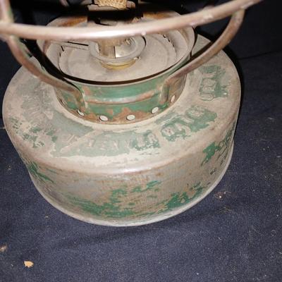Vintage kerosene lantern marked Handlan USA Property of Denver Water Dept.