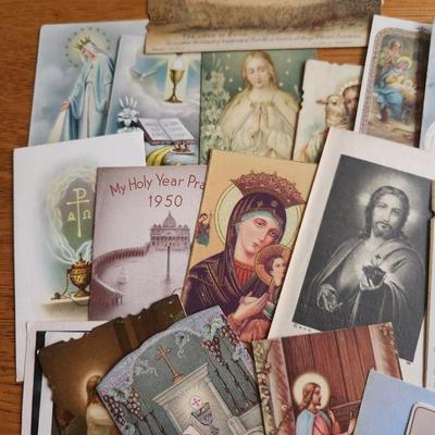 Group of Vintage Holy Cards - Lot A