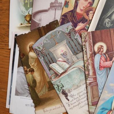 Group of Vintage Holy Cards - Lot A