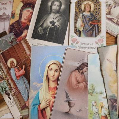 Group of Vintage Holy Cards - Lot A