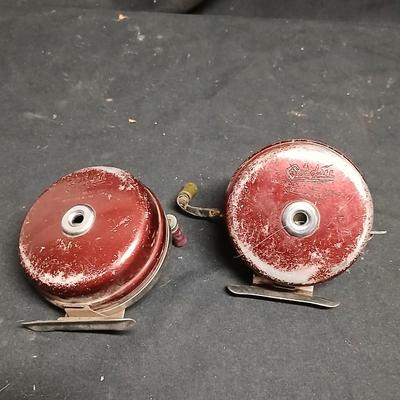 Two vintage Good-All Mfg. fishing reels