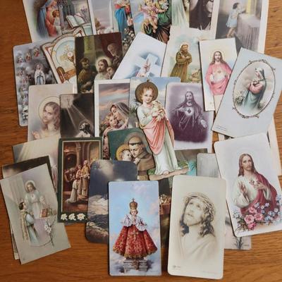 Group of Vintage Holy Cards - Lot C