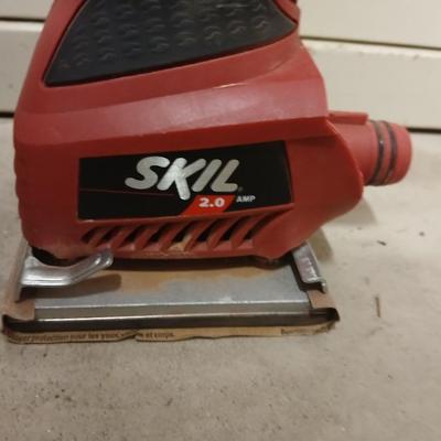 Two Electric Skill sanders - Belt sander and palm sander