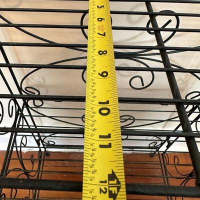 Metal Four Shelf Foldable Bakers Rack