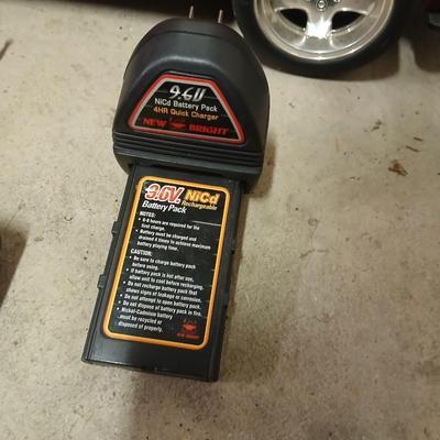 Large 9.5-volt battery-operated remote-controlled PT Cruiser with charger