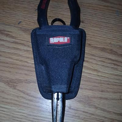 Tacklebox with contents including Rapala pliers