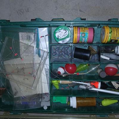Tacklebox with contents including Rapala pliers
