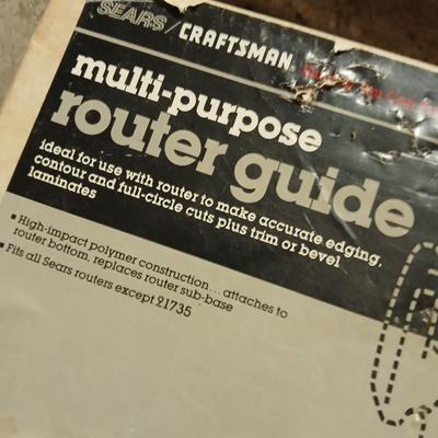 Craftsman Router template sign and multi-purpose router guide