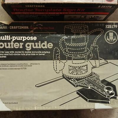 Craftsman Router template sign and multi-purpose router guide