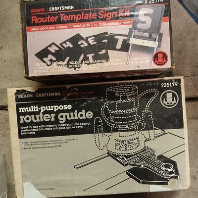 Craftsman Router template sign and multi-purpose router guide