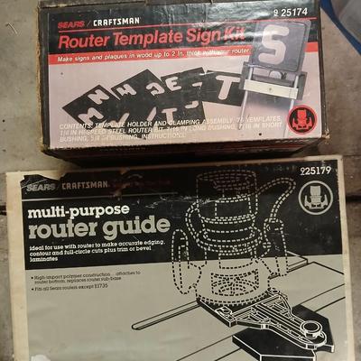 Craftsman Router template sign and multi-purpose router guide