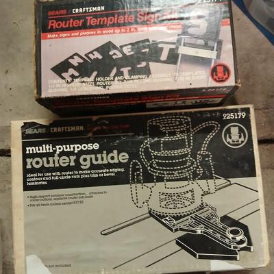 Craftsman Router template sign and multi-purpose router guide