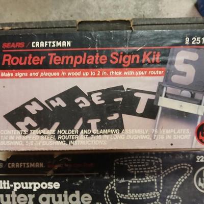 Craftsman Router template sign and multi-purpose router guide