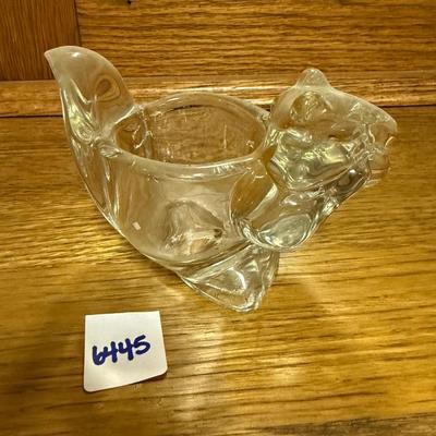Avon glass squirrel votive holder