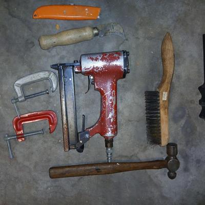Pneumatic Nailer, Mitre box, ball ping hammer, and more
