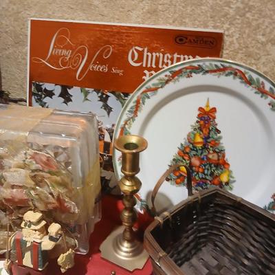 Christmas decorations - Fishing Santa - Fish in ornaments - vintage albums - Gnome - sleigh and more