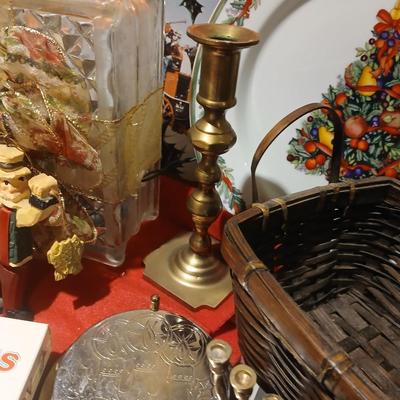Christmas decorations - Fishing Santa - Fish in ornaments - vintage albums - Gnome - sleigh and more